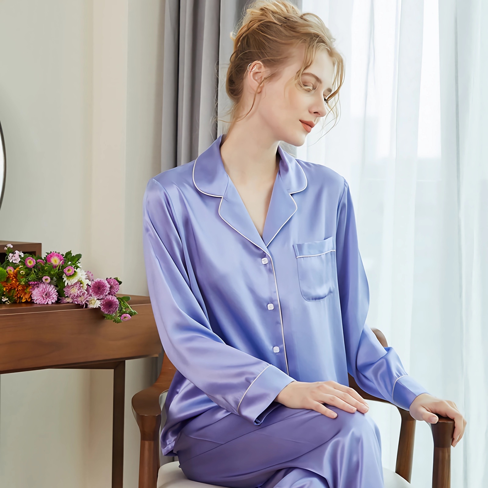 22 Momme Luxury Classic Silk Pajamas REAL SILK LIFE