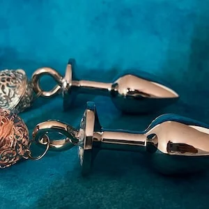 pornhint Pornhint Analplug, Steel Bells Butt Plug, Anal Hook, BDSM Anal Play, Anal Stretching, Anal Toy, Tail Anal Plugs, Anal plug with bell, Analst?psel