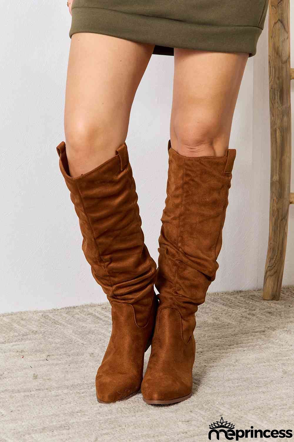 East Lion Corp Block Heel Knee High Boots