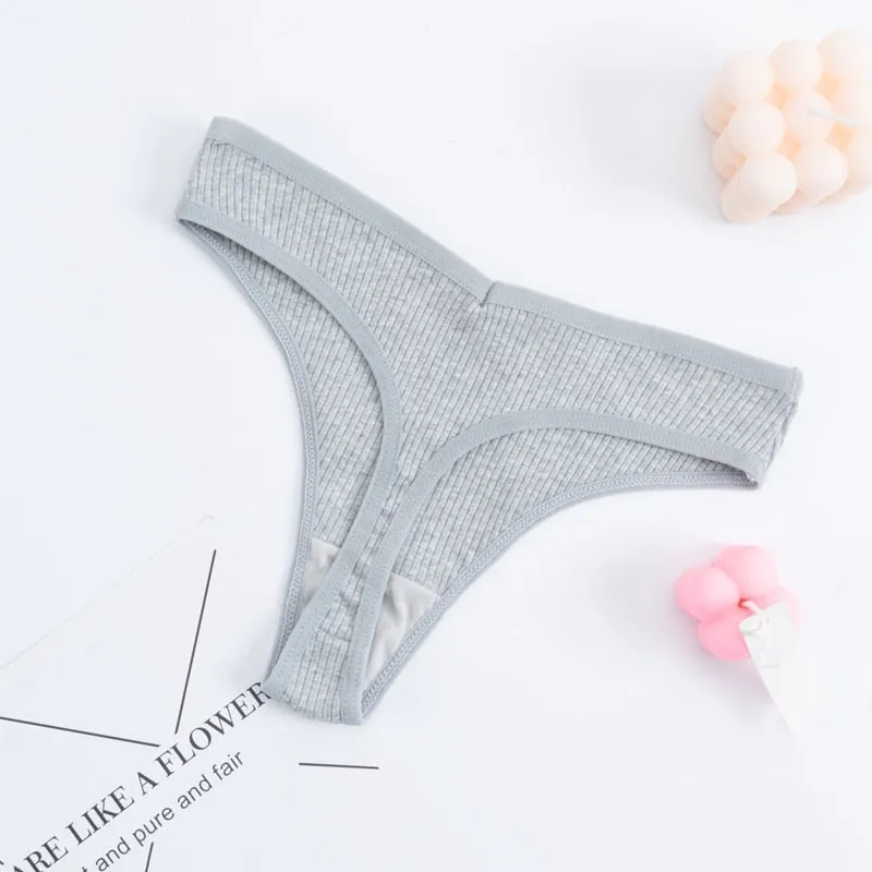 Women's Panties G-string Thong Cotton Underwear Sexy Panties Female Underpants Comfortable Pantys Intimates T-back Lingerie