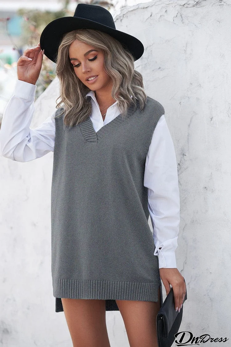 Gray Sweater Vest