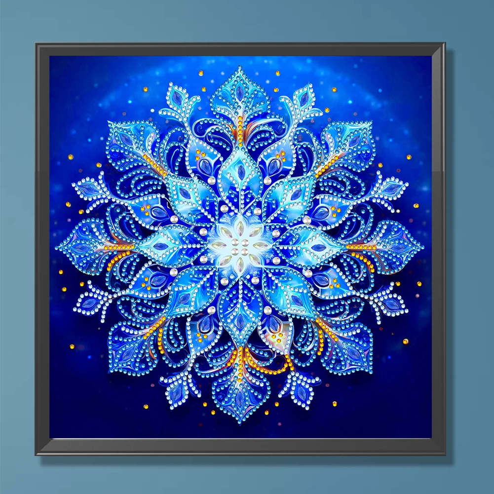 Snowflake3 - Partial Special Shaped Drill Diamond Painting Kits (Canvas|30*30cm)
