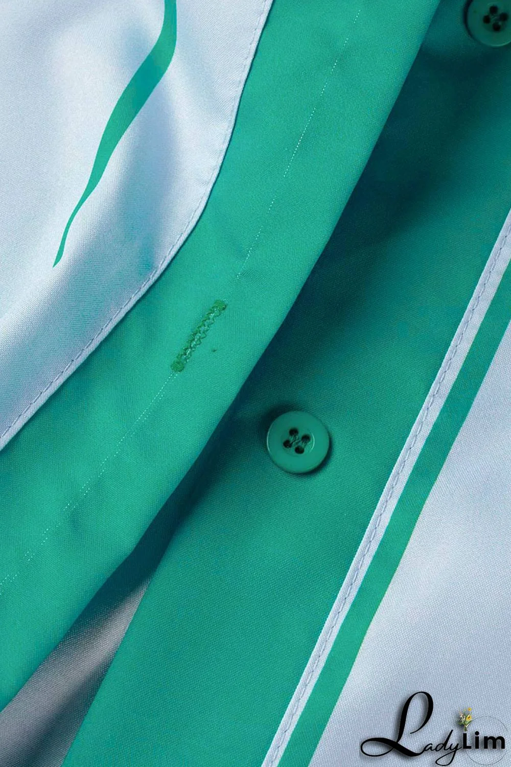 Pink Fashion Striped Print With Belt Turndown Collar Shirt Dress