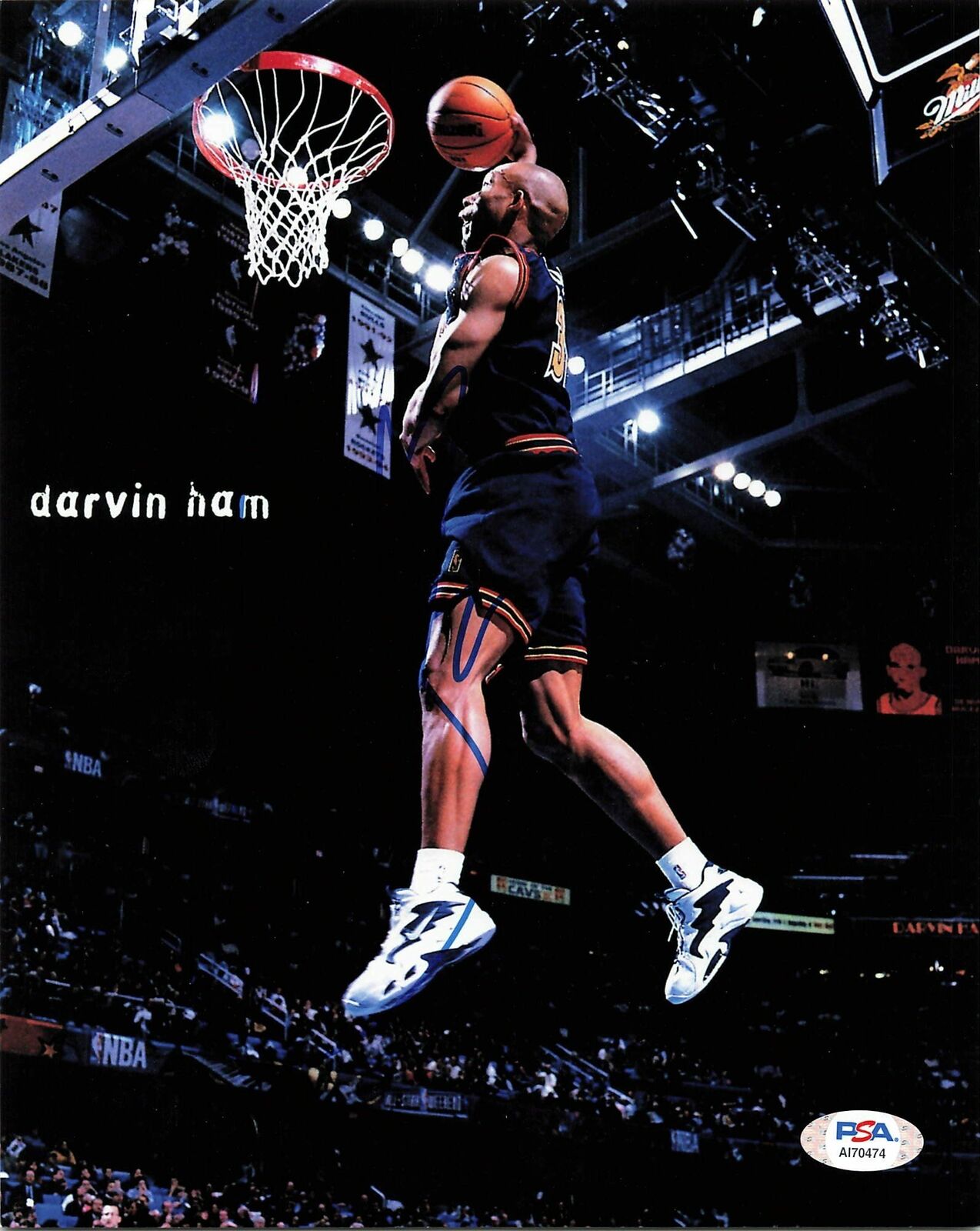 DARVIN HAM signed 8x10 Photo Poster painting PSA/DNA Detroit Pistons Autographed