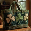 Irish Shamrock Quilted Tote Bag GFTOTP9062🔥All items are shipped in a default size of 15x14 inches.