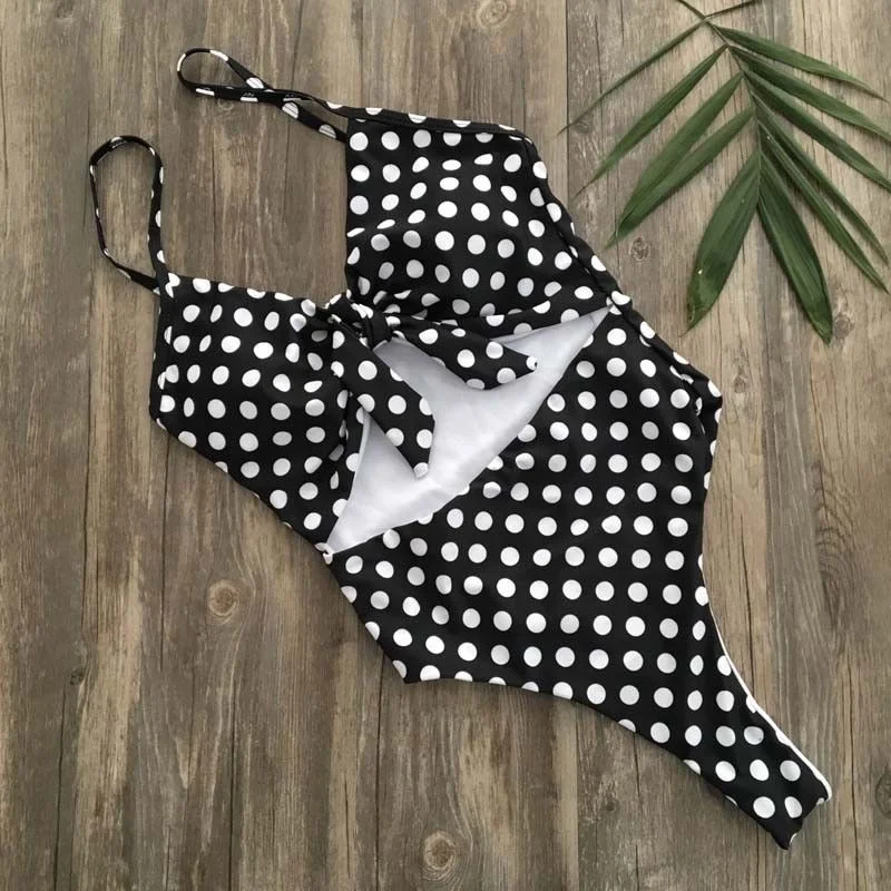Summer Sexy Women One Piece Hollow Out Push-up Padded Bra Monokini Swimsuit Swimwear Bather Suit Swimming Suit