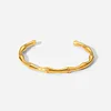 Bamboo Joint 18K Golden Bangle