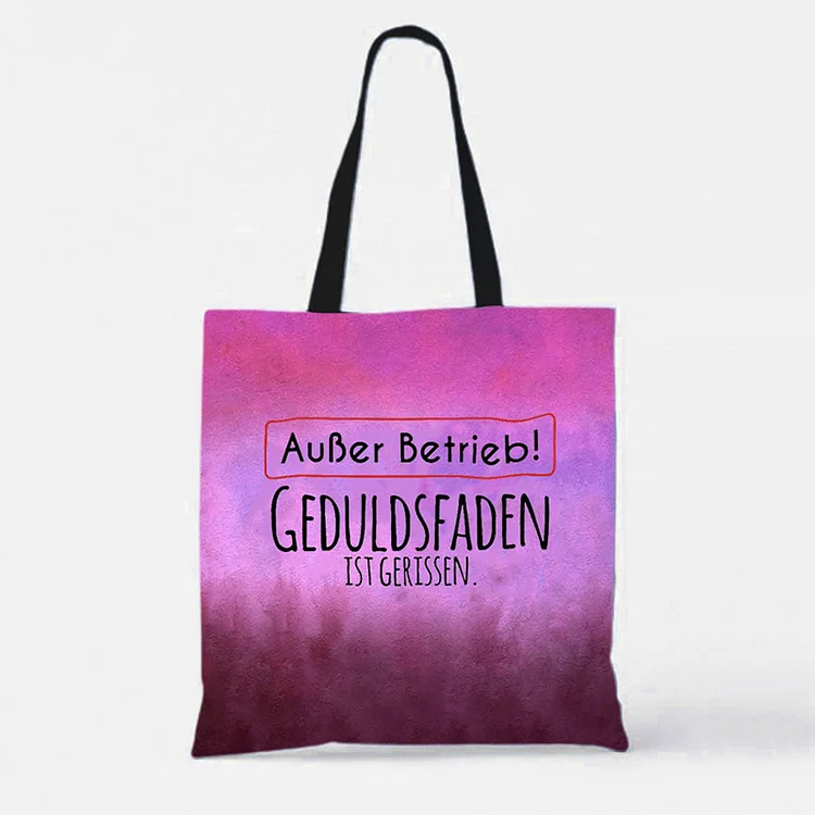 Comstylish Retro Unisex Inspirational Quotes German Graphic Painting Art Canvas Bag