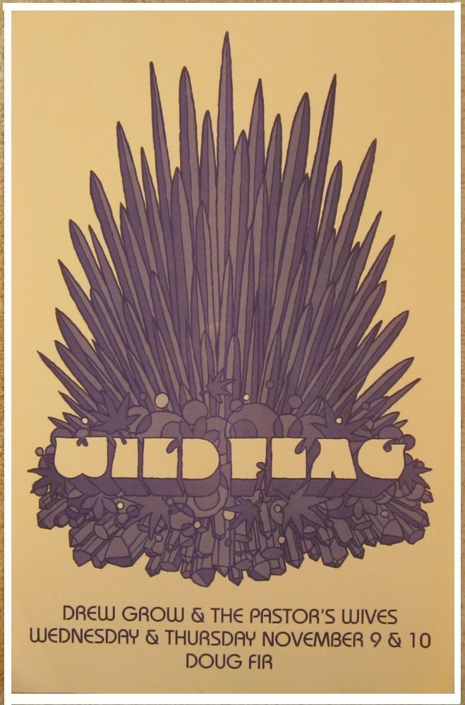 WILD FLAG ( Sleater-Kinney ) 2011 Gig POSTER Portland Oregon Concert