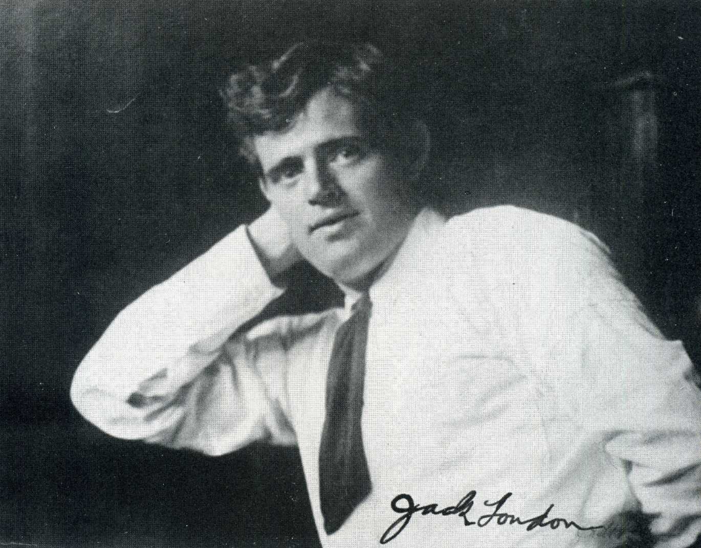 JACK LONDON (1876-1916) Signed Photo Poster paintinggraph - Author / Writer Literature preprint