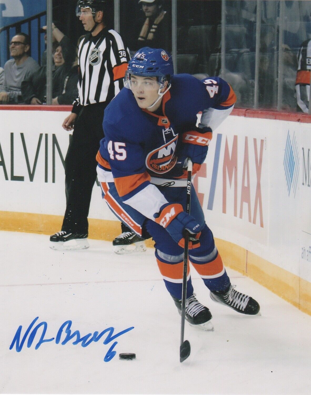 New York Islanders Noah Dobson Autographed Signed 8x10 NHL Photo Poster painting COA #4