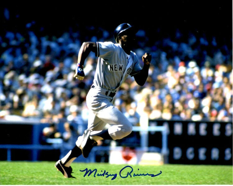 Signed 8x10 MICKEY RIVERS New York Yankees Autographed Photo Poster painting - COA