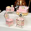 Home Furnishing Four-Piece Set: Enamel Jewelry Box
