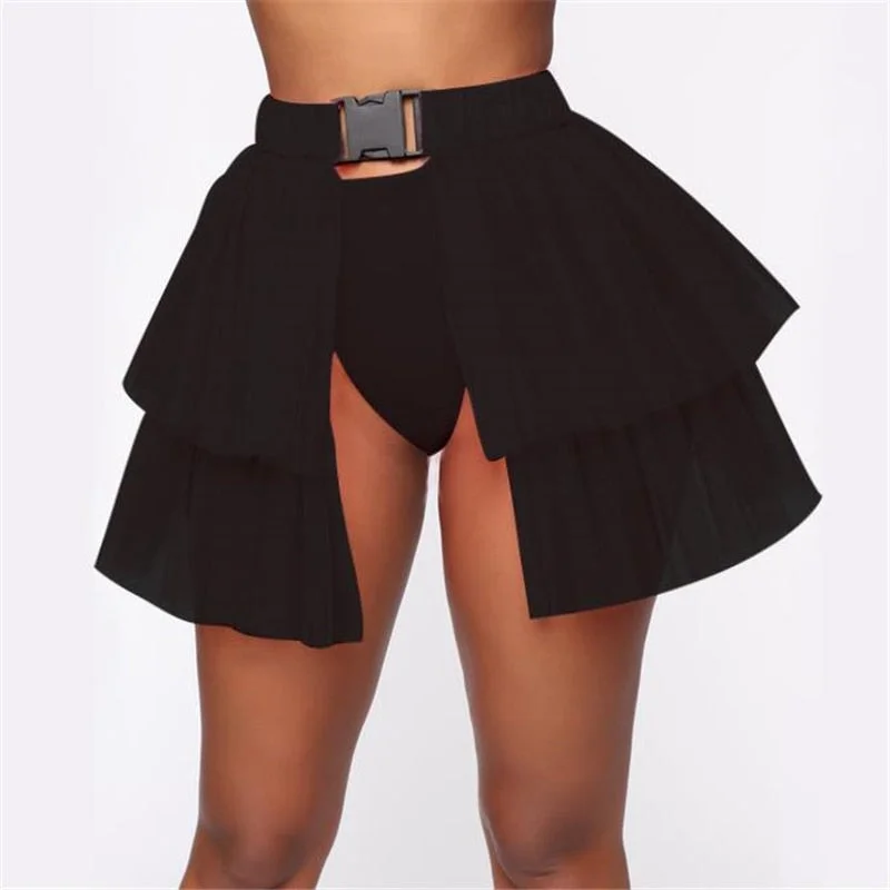 Women's Tutu Skirt Summer Mesh Tulle High Waist Tutu Bustle Skirts Dancing Skirt Ball Gown Solid Color Streetwear Ladies Skirts