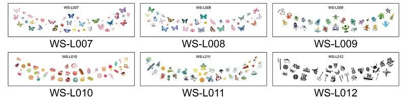 6Pcs/set Temporary Tattoos for Kids Cartoon Cute Freckles Face Stickers Waterproof Disposable Party Makeup tatouage temporaire