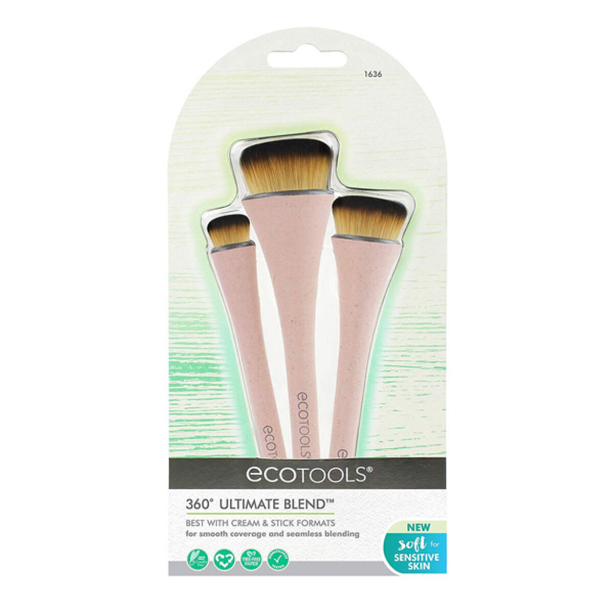 Make-up Brush 360&ordm; Ultimate Ecotools 1636 (2 pcs) 3 Pieces