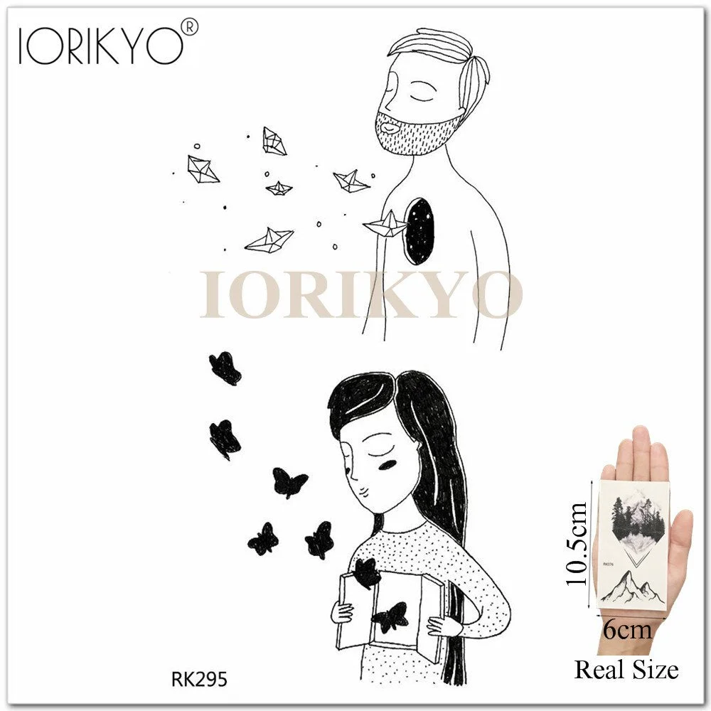 Mandala Henna Flower Fake Tattoo Arm Body Stickers Women Arm Temporary Tattoo Girls Ankle Lace Fake Tatoo Round Black Moon