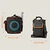 Speaker Bag for JBL Partybox Encore2 Essential Detachable Adjustable Strap Portable Travel Rugged Speaker Cover for Microphones Charger Cable and Accessories
