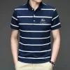 classic striped business casual polo