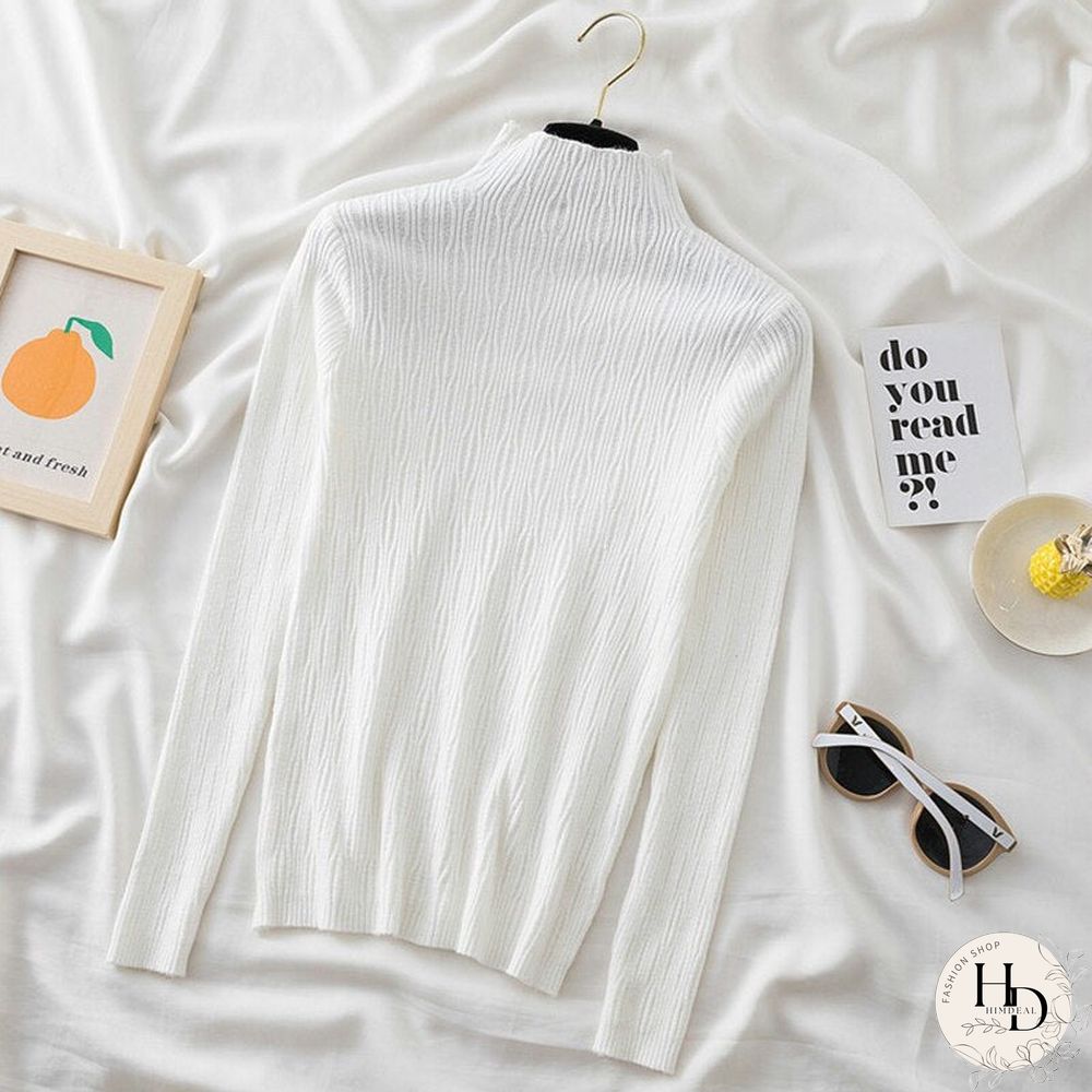 Christmas Gift Warm Cashmere Pullovers Jumper Autumn Winter Korean Sweater Long Sleeve Sweater Women Basic Slim Knitted Pullover