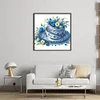 Blue And White Porcelain-Tea Set-14CT Stamped Cross Stitch 40*40cm/15.75*15.75in