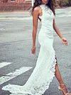 Lace Split-Joint Split-Front Mermaid Maxi Dress