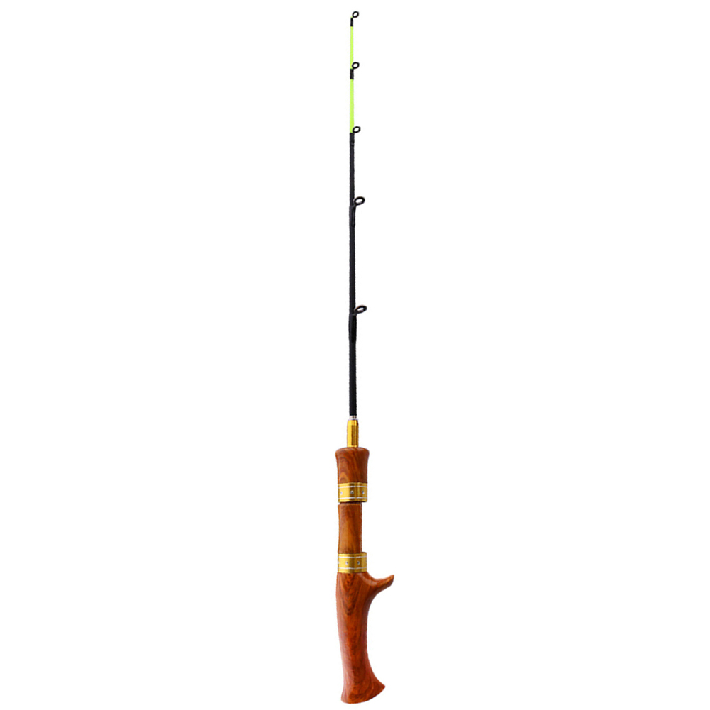 

Ice Fishing Rod Wooden Handle River Shrimp Carp Winter Fishing Pole Tackle, The handle of the gun, 501 Original