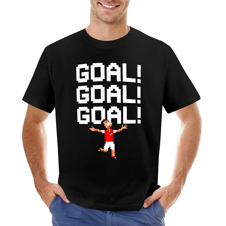 Pixel Art Football 8bit Letter Classic Design Men's T-shirt