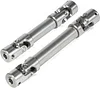 AMK 2pcs Universal Joint Driveshaft for 1/18 RC Rock Crawler Axial UTB18 Capra Unlimited Trail Buggy RC Steel Heavy Duty Drive Shaft