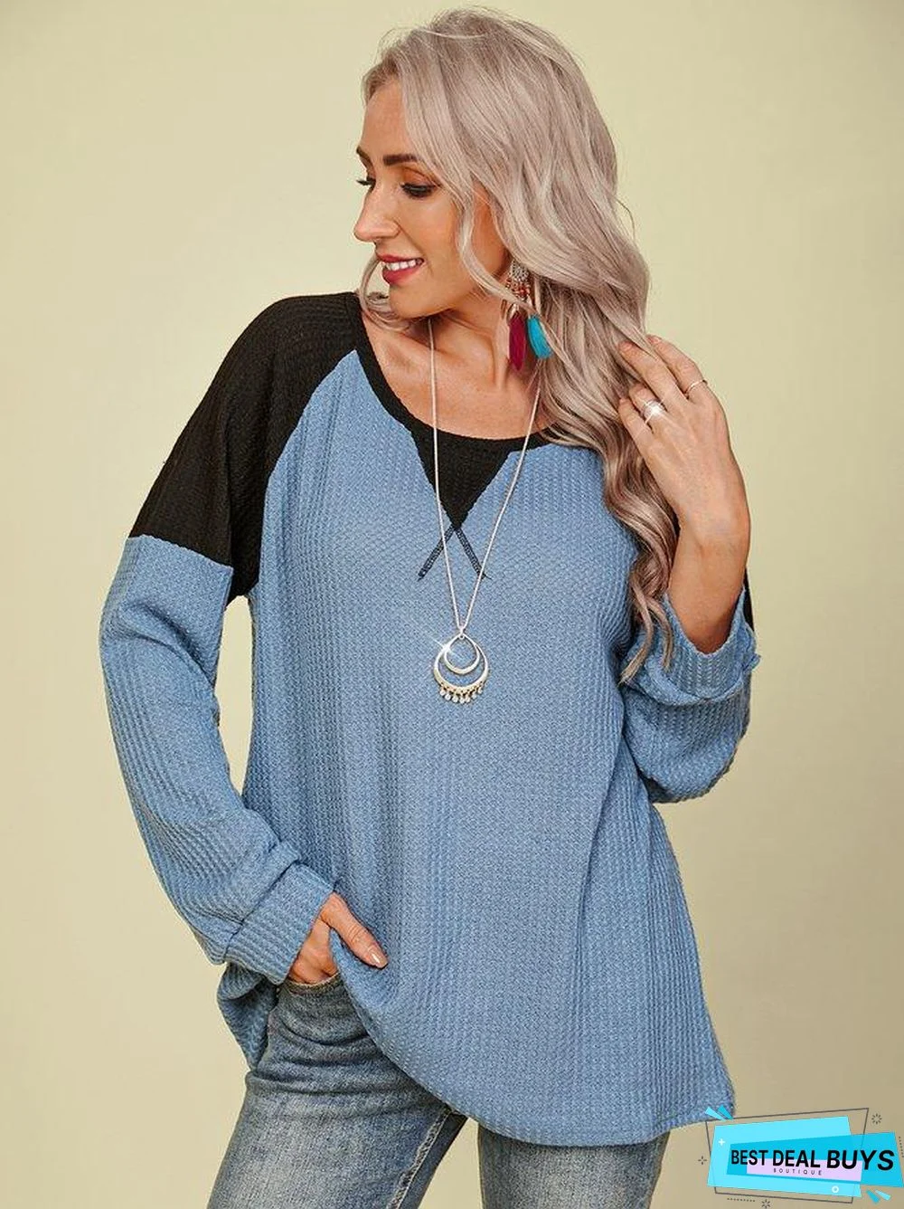 Casual Crew Neck Shirts & Tops