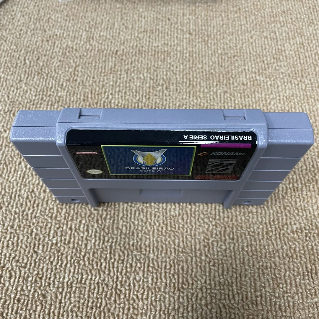Brasileirao Serie A For Super Nintendo SNES - 16 Bit Game Cartridge
