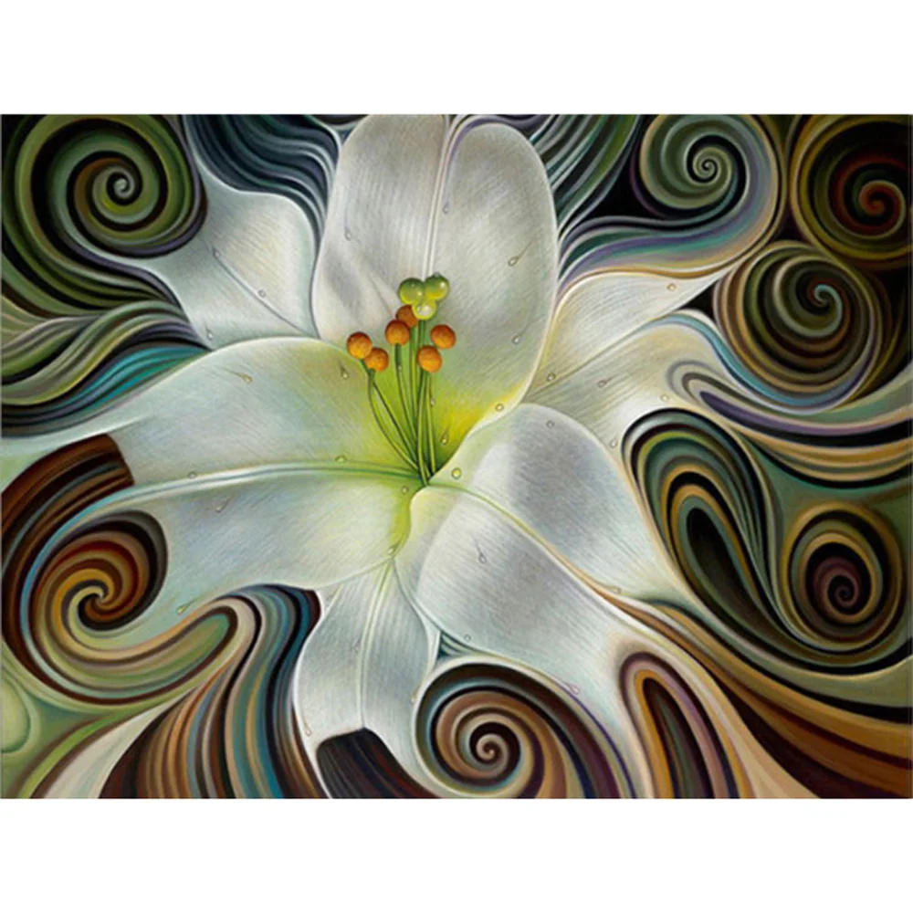 Diamond Painting - Full Round/Square Drill - Abstract Flower(30*40 - 50*60cm)