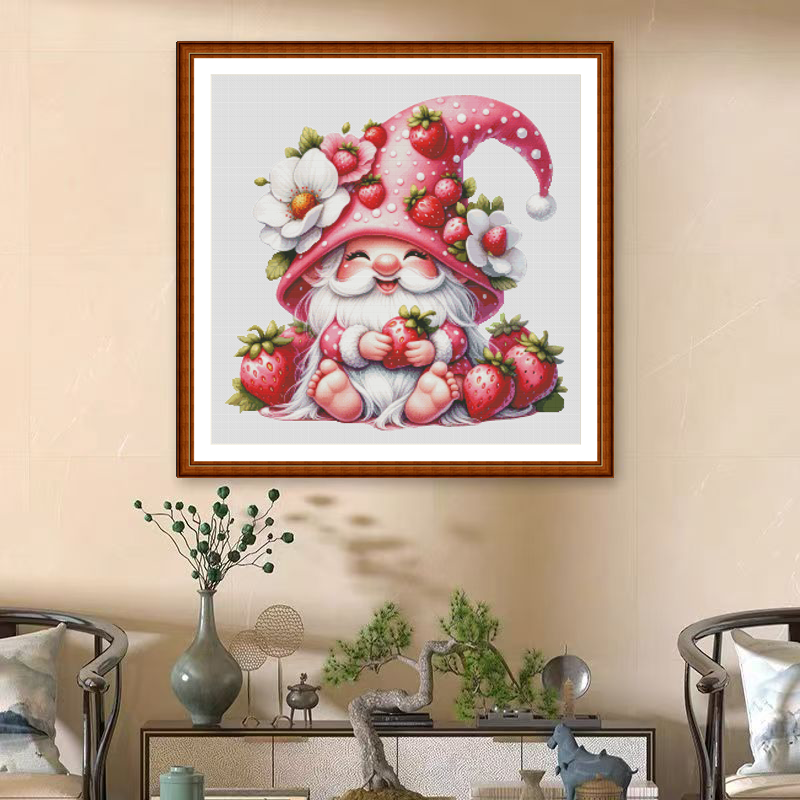 1set DIY Printed Cross Stitch Kit [ZZ5148-cranberry Dwarfs] Cross Stitch Kit Painting Fairy Cross Stitch