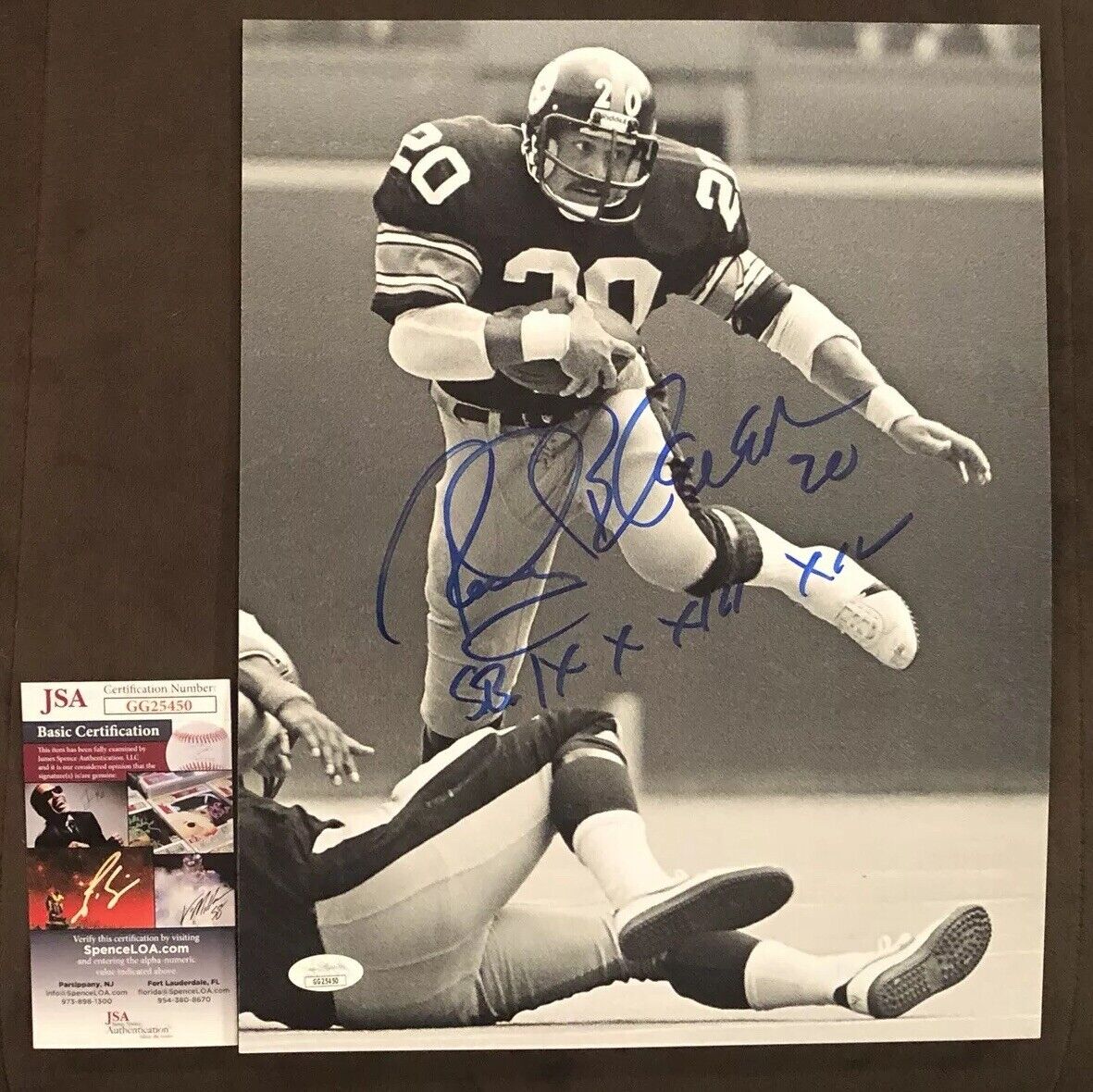 Rocky Bleier PITTSBURGH Steelers Signed 11x14 Photo Poster painting Super Bowl Champ JSA Coa