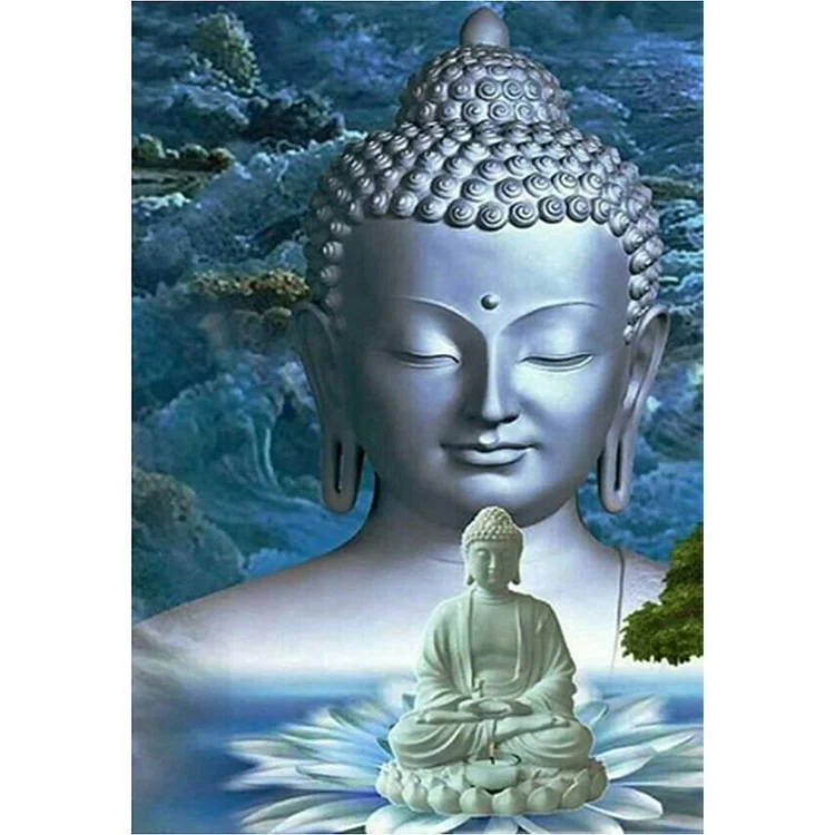 Buddha Round Full Drill Diamond Painting 40X30CM(Canvas) gbfke
