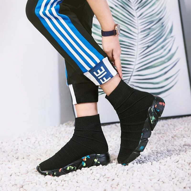 MWY LOGO Custom Flats Shoes Women Socks Sneakers Ladies Shoes Soft Casual Walking Shoes Loafers Women Plus Size Zapatillas Mujer