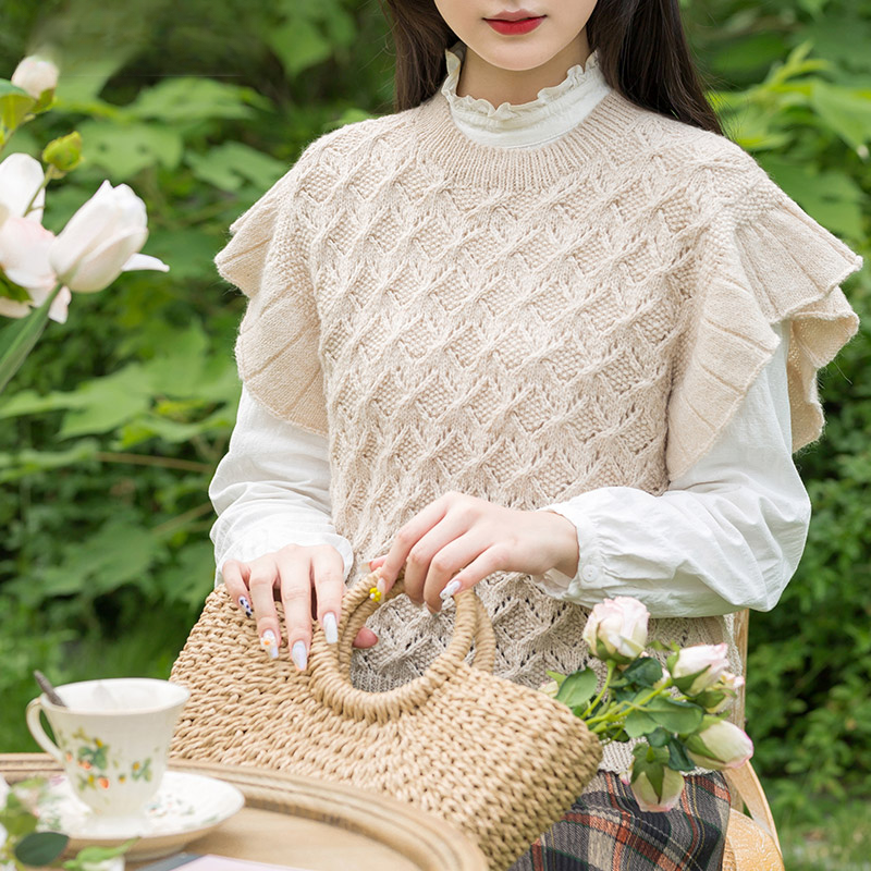 Susan's Lotus Crochet Knit Sweater DIY Yarn Kit