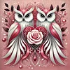 Diamond Painting-DIY Full Round Drill Owl(40*40 CM)