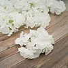 10 Flower Head and Stems | White Artificial Satin Hydrangeas, DIY Arrangement