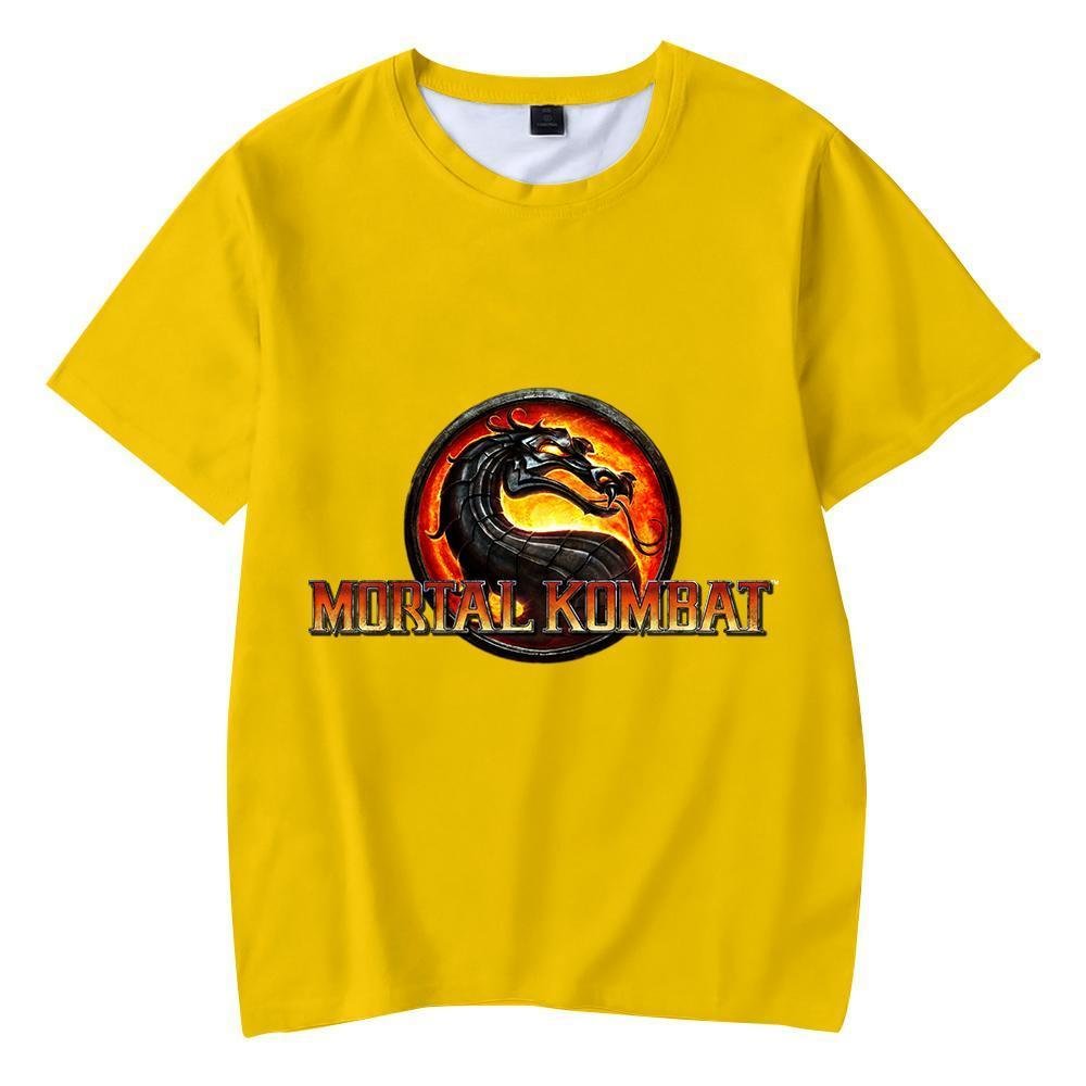Mortal Kombat T-Shirt Round Neck Short Sleeves for Kids Adult Home Outdoor Wear