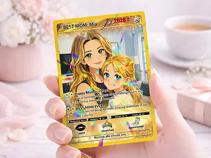 Mother's Day Poke Metal Card Mother's Day Poke Metal Card