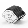 10X Jewelery Loupe Hexagonal Metal Mini Magnifying Glass 20.5mm Magnifier