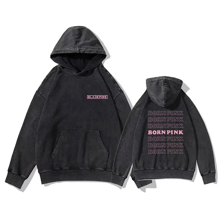 BLACKPINK World Tour Born Pink Vintage-inspired Hoodie