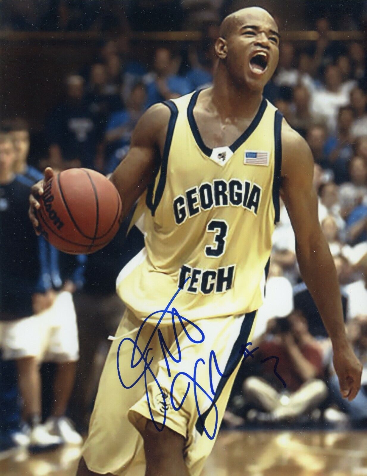 Jarett Jack Georgia Tech Yellow Jackets Signed Autographed 8x10 Glossy Photo Poster painting COA