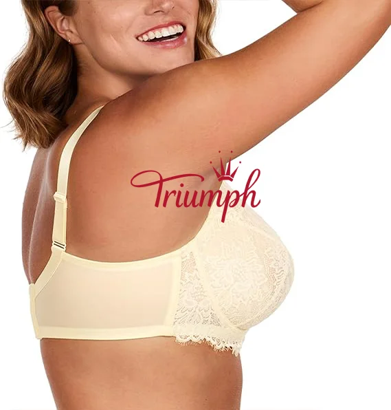 Triumph - 3 piese 🔥Sutien de dama cu cupa intreaga din dantela