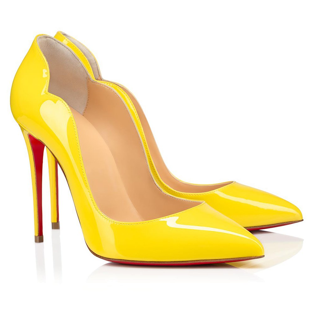 120mm Women's Red Bottom High Heels for Party Wedding Pumps Patent-MERUMOTE