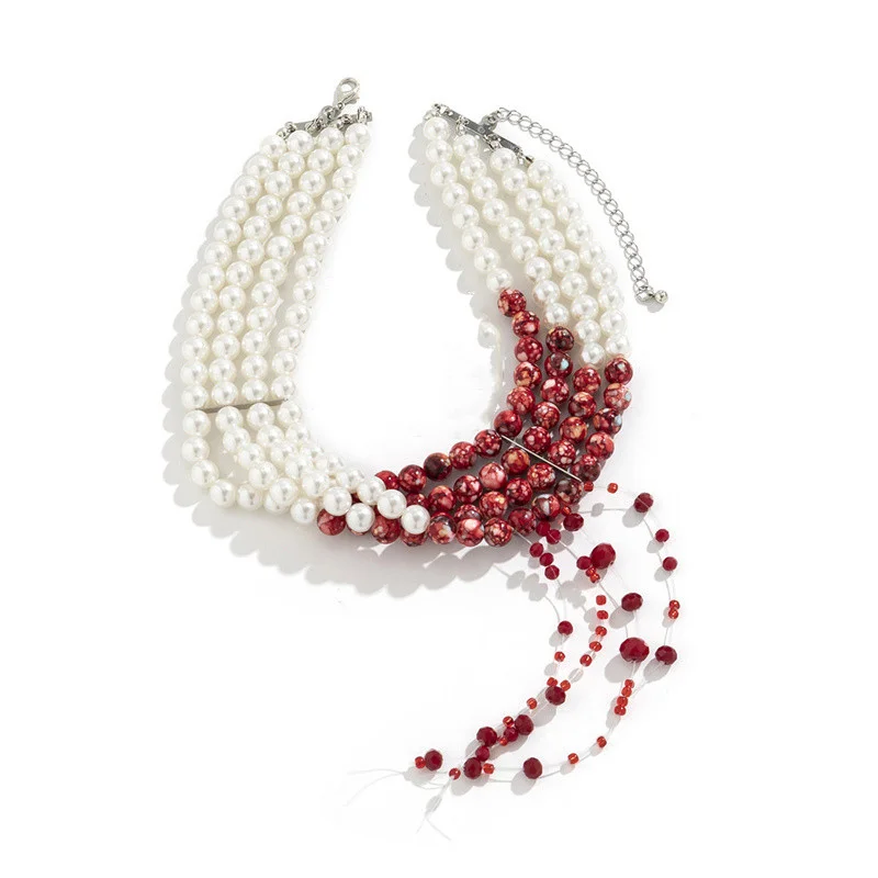 Bloody Pearl Necklace