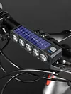 20LED Solar Bicycle Horn Light USB Rechargeable Power Display Bicycle Headlight