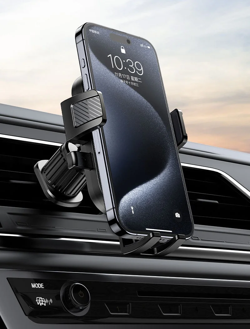 Car air outlet mobile phone navigation holder