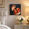 Framed Vulpes - DIY Button Art Painting Kit for Creativity DIY Pearl Dot Crafts for Gift Home Wall Decor 30*30CM